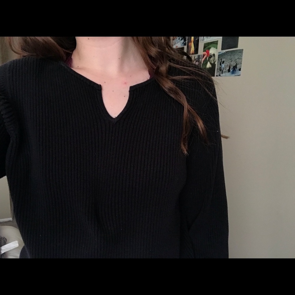 Warm black sweater